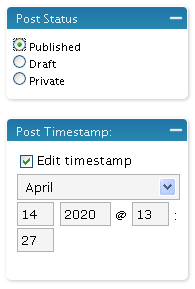 Wordpress Scheduled Posts