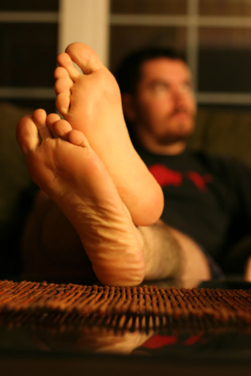 Mike with Feet Up