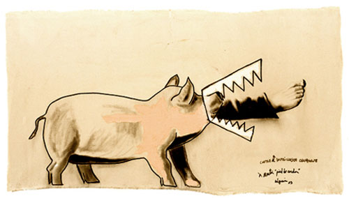 Au Pied de Cochon, Montreal - Artwork