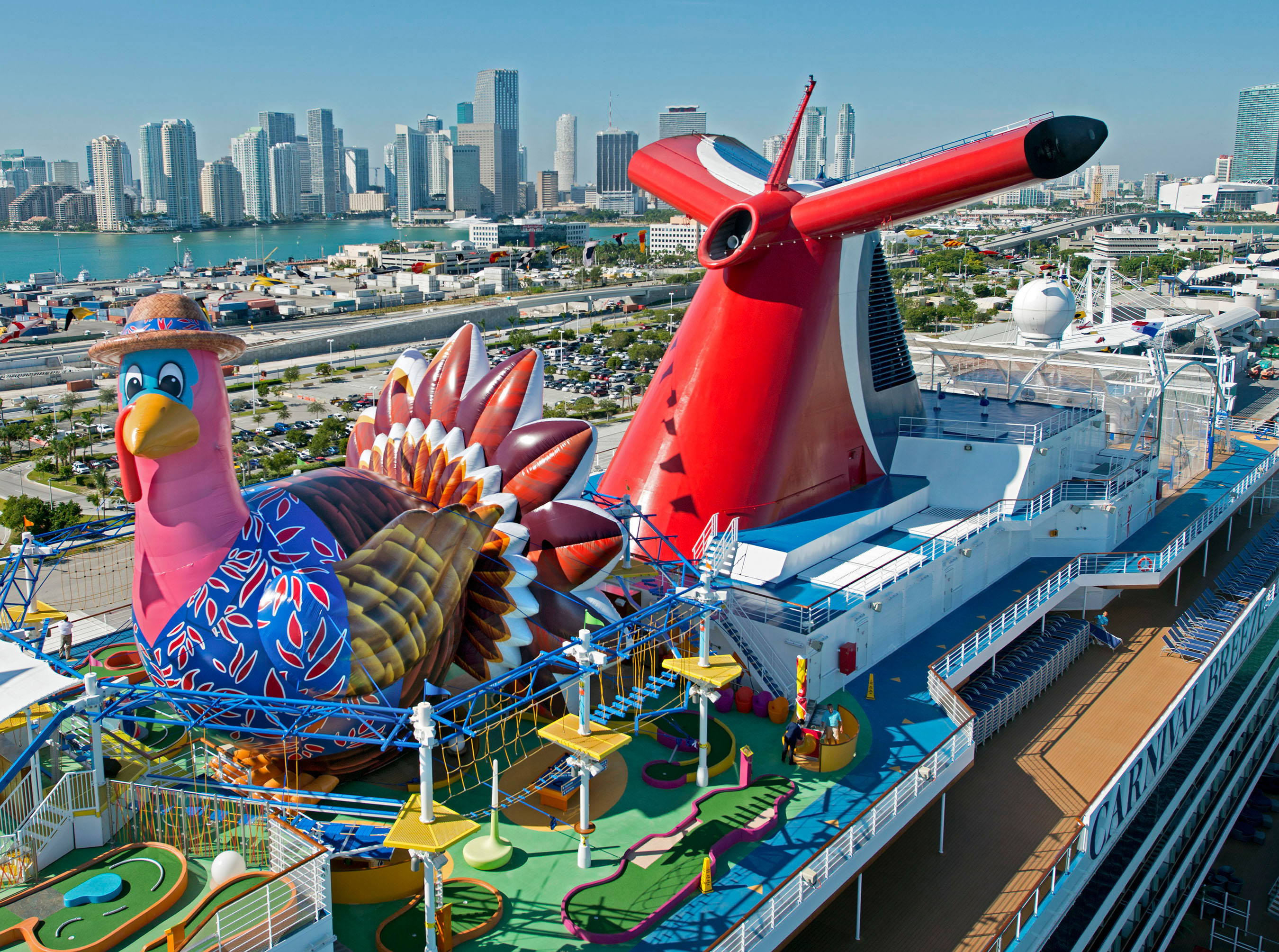 Giant Turkey Sails Into Miami - Vagabondish - Thanksgiving 2022 Cruises From Mismi