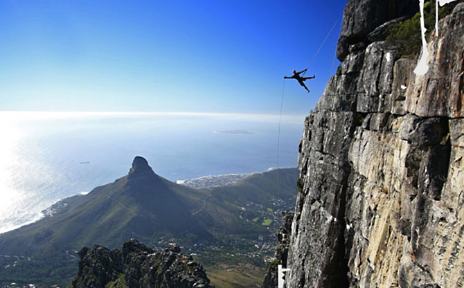 Abseil Table Mountain, Cape Town, South Africa