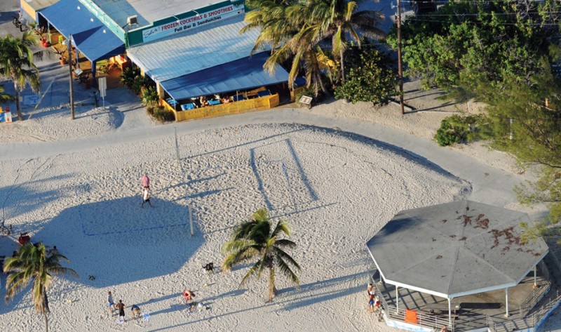 Aerial view of Salute restaurant in Key West