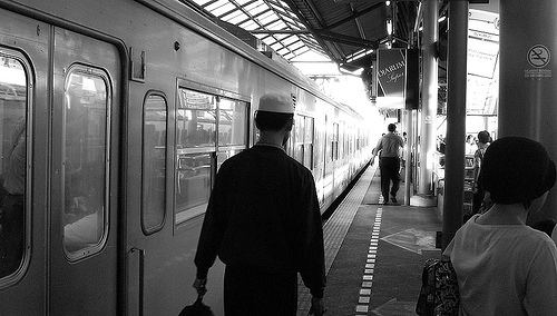 Alone in the Train Station, Indonesia