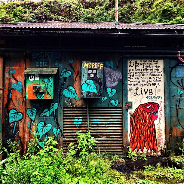 Roadside Artwork Along the Road to Hana, Maui, Hawaii Roadside Artwork Along the Road to Hana, Maui, Hawaii