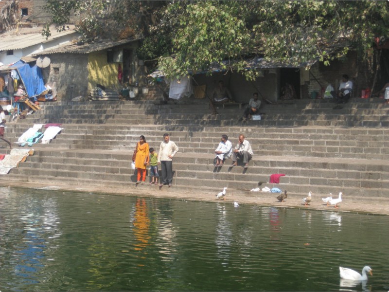 Banganga Tank (holy water) in Mumbai, India