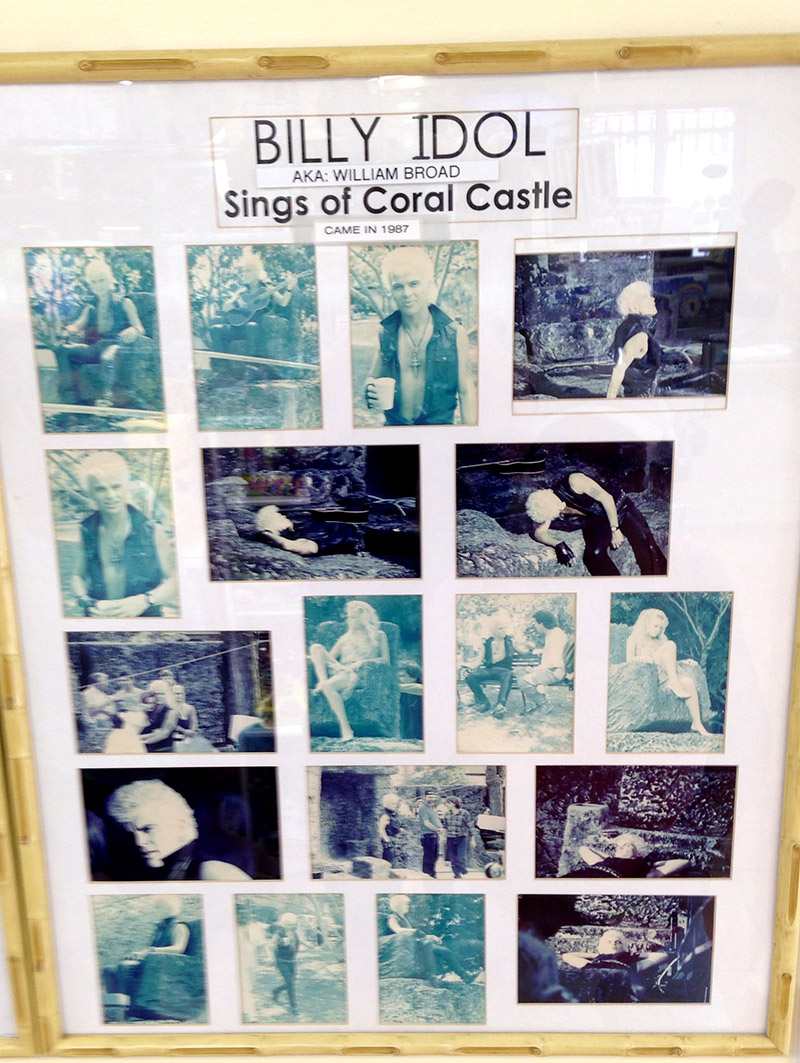 Billy Idol Visited Coral Castle Museum, Florida
