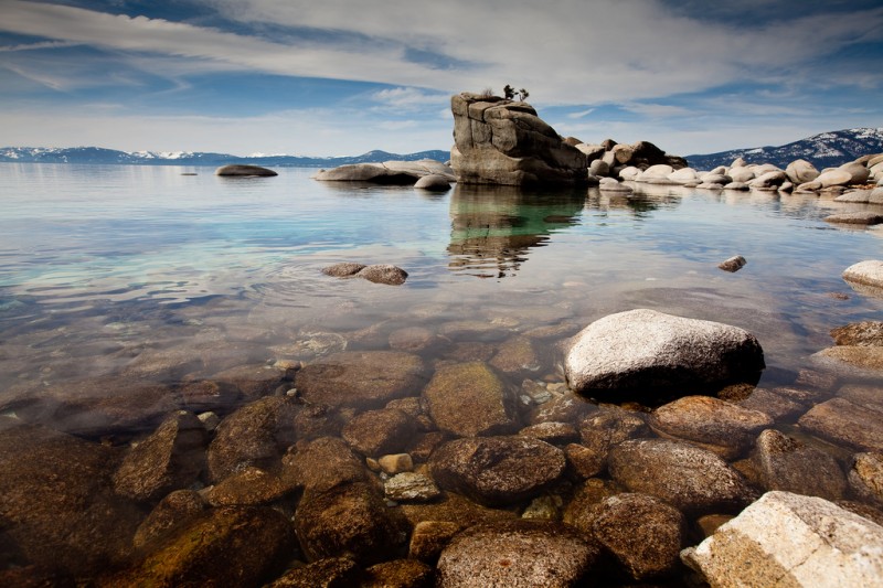 Bonsai Rock in Lake Tahoe, California
