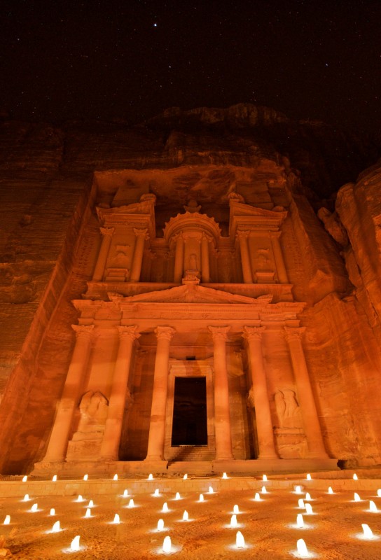 The Treasury by Candlelight (Petra, Jordan)