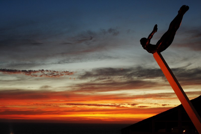 La Quebrada Cliff Diver, Acapulco, Mexico La Quebrada Cliff Diver, Acapulco, Mexico