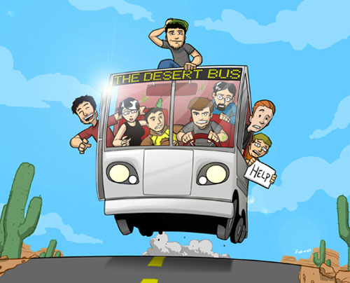 Desert Bus Travel Video Game