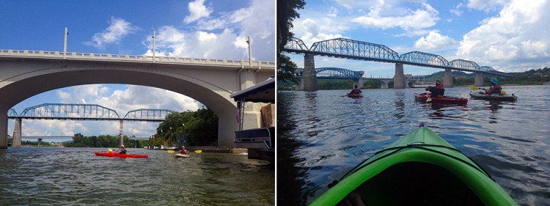 Downtown Kayaking on the Tennessee River with Outdoor Chattanooga