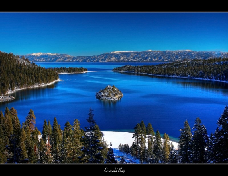 Emerald Bay in Lake Tahoe, California