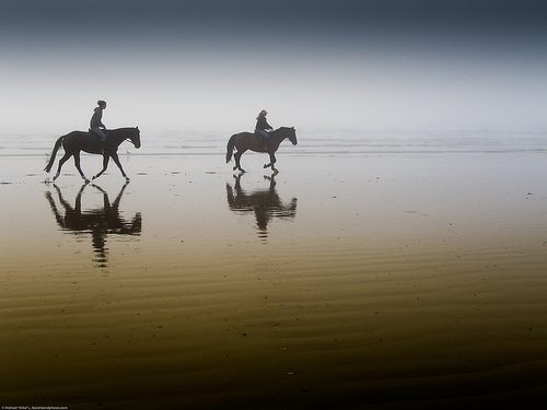 Riders on the Sand, California