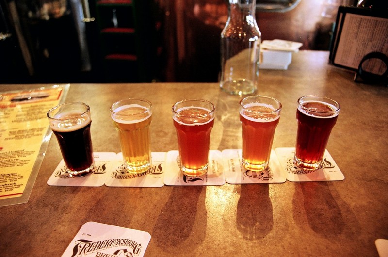 Beer Flight at Fredericksburg Brewing Co.