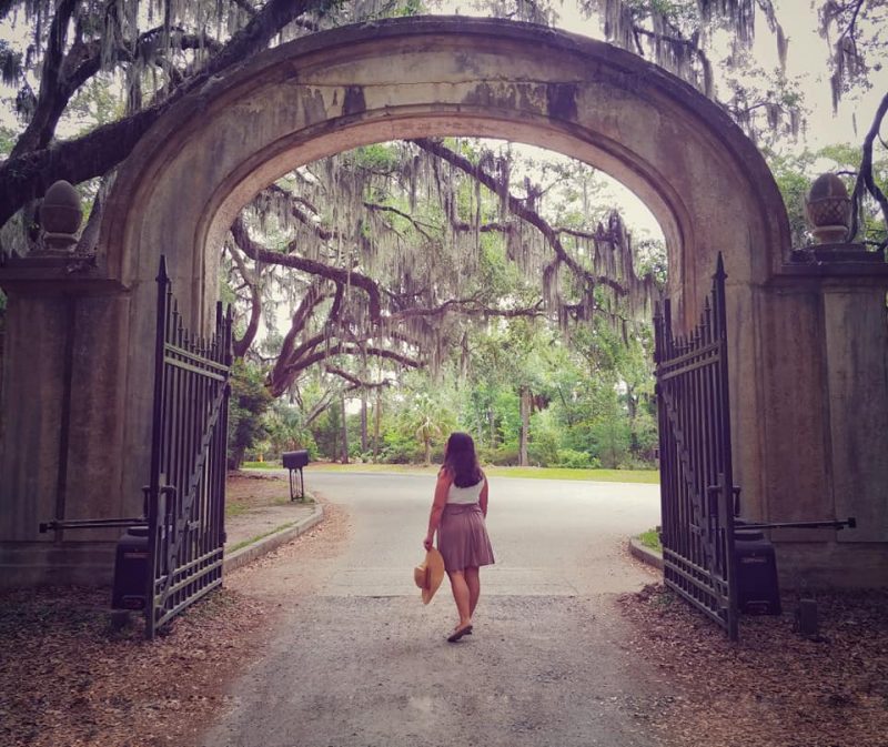 Entry Gate at Wormsloe Plantation in Savannah, GA