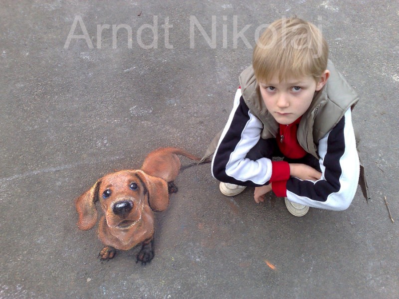 German Street Artist: Dog German Street Artist: Dog