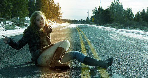 Hitchhiking Girl