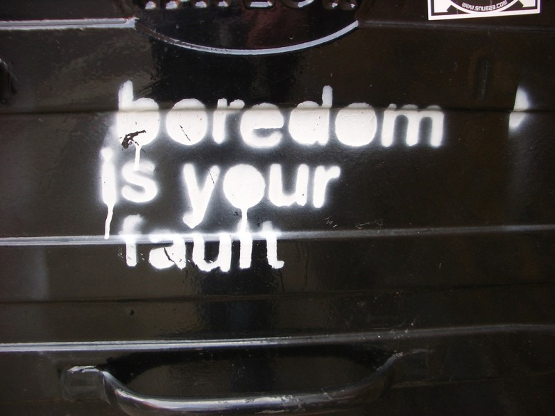 Graffiti: Boredom is YOUR Fault (London)