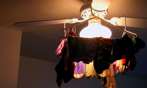 Hang Drying Socks