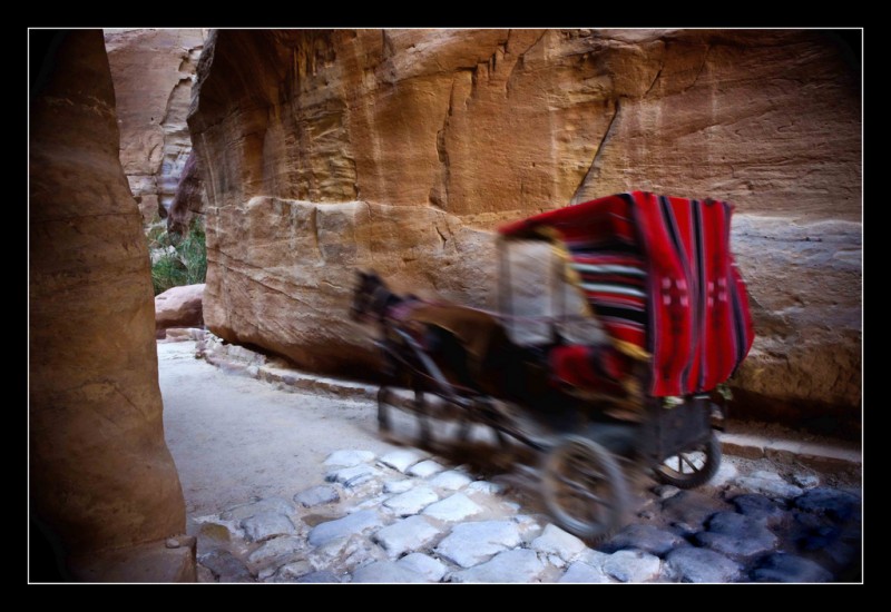 Riding Through the Siq (Petra, Jordan)