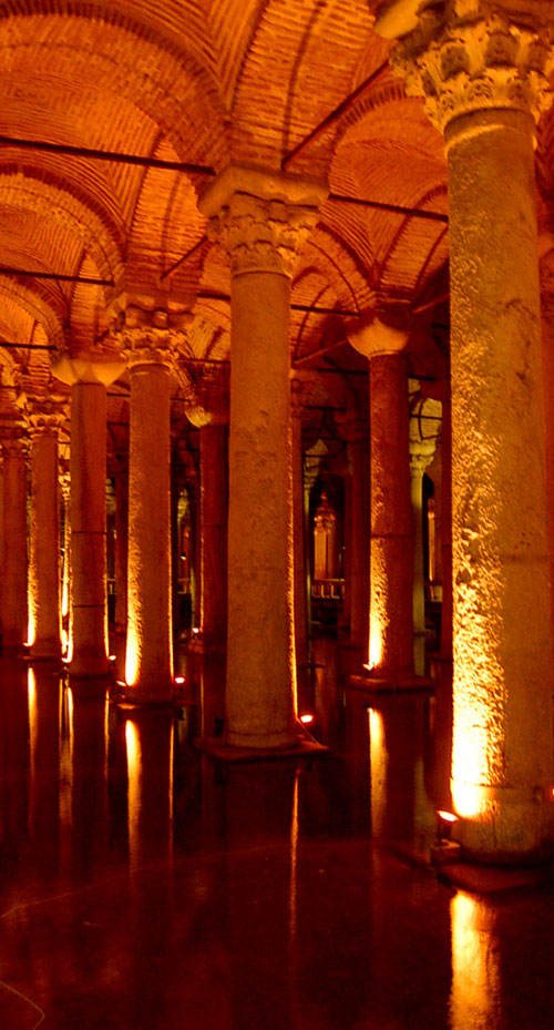 Columns of the Sinking Palace, Istanbul