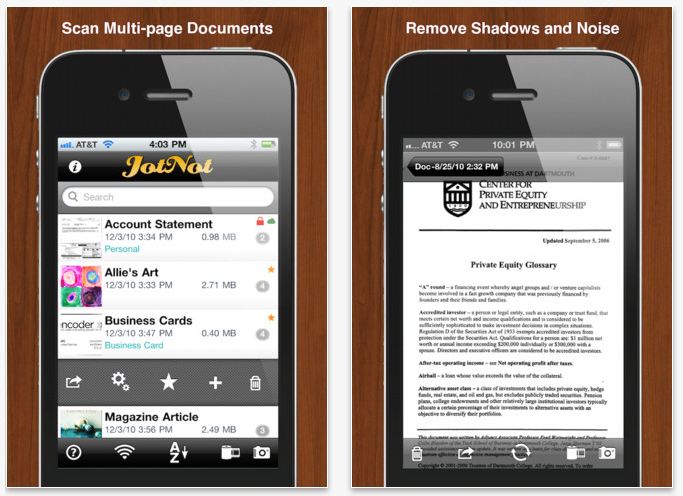 JotNot Scanner Pro Mobile App
