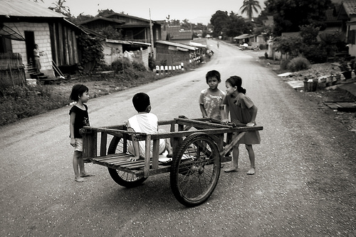 Kids in Vang Vieng, Laos