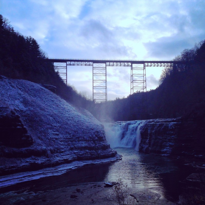 Upper Falls at Letchworth State Park in New York