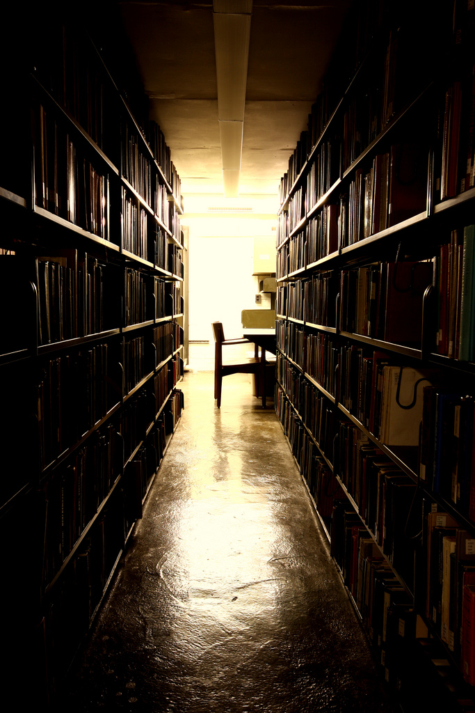 Library Stacks at Cornell University, New York