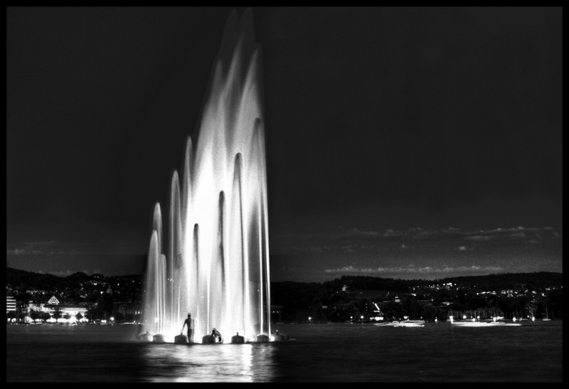 Lurking in Fountains in Zurich, Switzerland