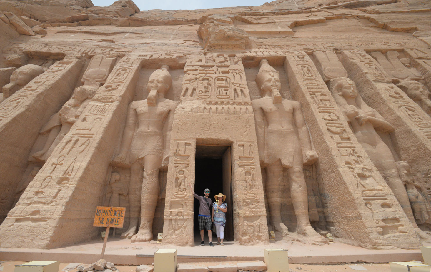 Holding the Key of Life at Egypt's Abu Simbel