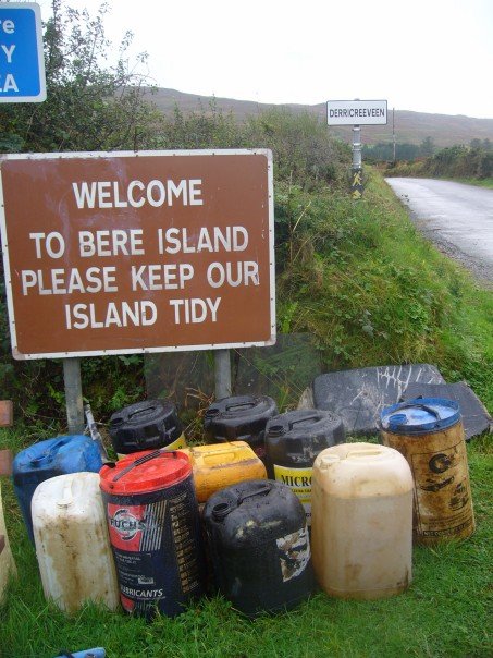 Trash of Bere Island - Ireland's "Tidiest Island" (courtesy of Natalie Taylor)