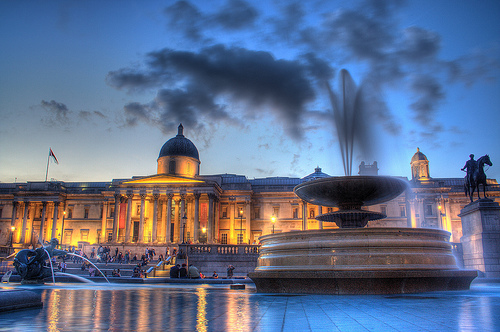 The National Gallery on Trafalgar Square, London