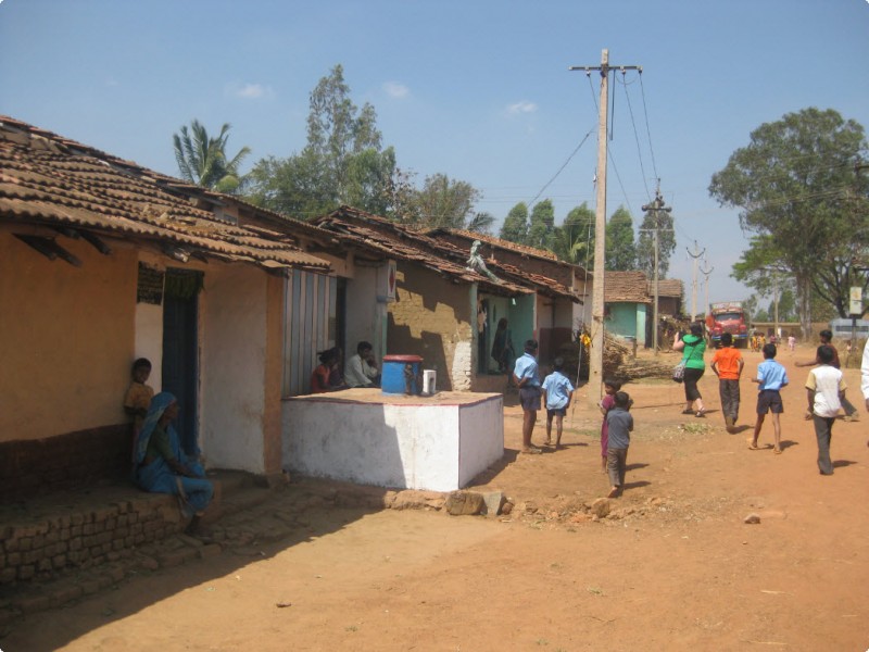 Neighborhood 20 Minutes Outside of Belgaum, India