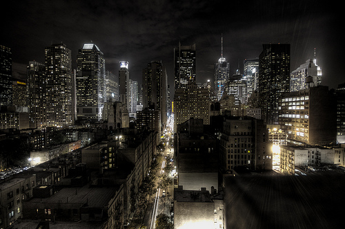 new york city at night. Night, New York City