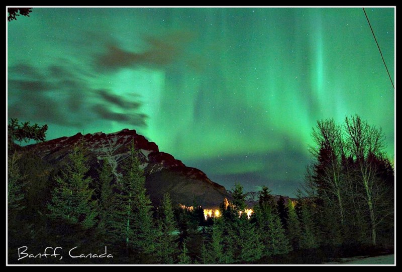 Northern Lights (Aurora Borealis), Banff, Canada Northern Lights (Aurora Borealis), Banff, Canada