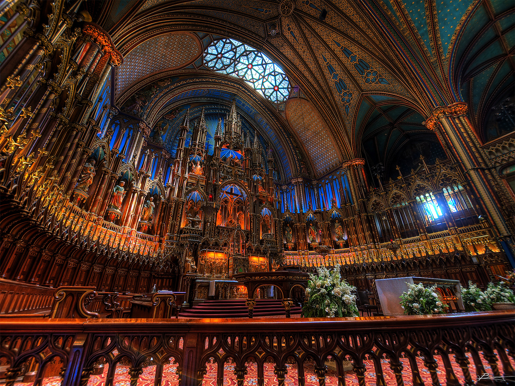Inside Notre-Dame Basilica, Montreal, Quebec