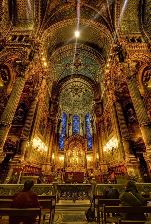 Inside Notre Dame Cathedral, Lyon