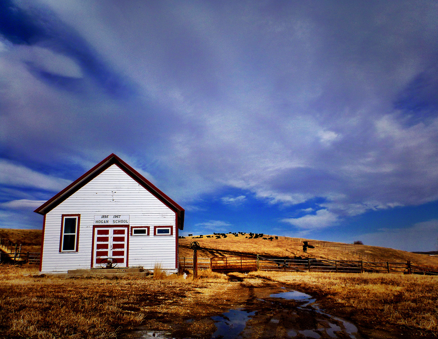 Lone One-room Schoolhouse, Montana