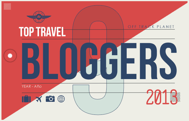 Off Track Planet "9 Favorite Travel Bloggers of 2013" (header graphic)