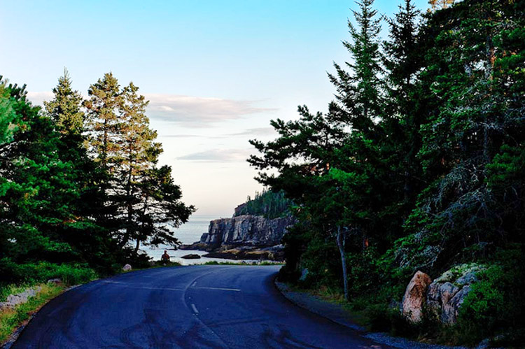 Park Loop Road in Acadia National Park, Maine