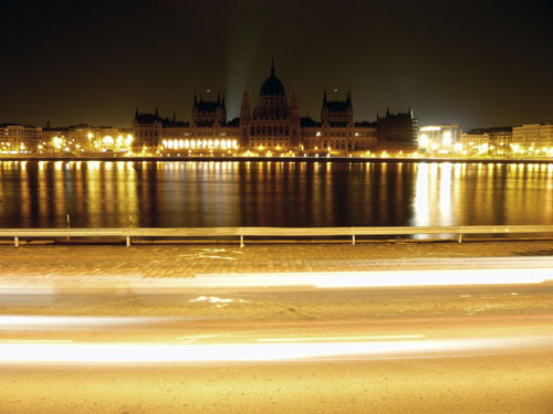 The Parliament Building at Earth Hour, Budapest