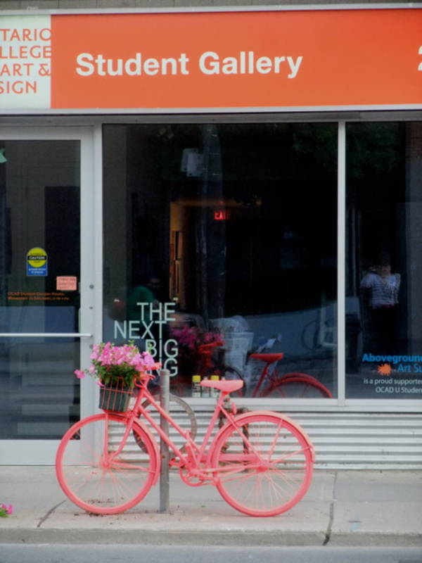 Abandoned bicycle in Toronto turned into art