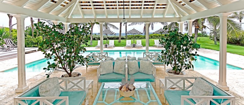 Pool Area at Dunmore Beach Resort, Harbour Island, Bahamas