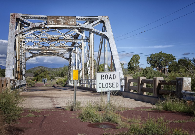 Road Closed Sign, Arizona