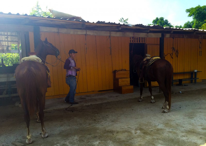 Roberto at the horse ranch near Zihuatanejo, Mexico