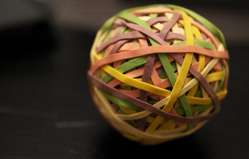 Rubber Band Ball Rubber Band Ball (closeup)