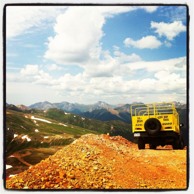 Top of Highway to Heaven with San Juan Scenic Jeep Tours, Ouray, Colorado Top of Highway to Heaven with San Juan Scenic Jeep Tours, Ouray, Colorado