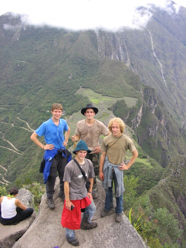 Stefan with Friends at Machu Picchu, Peru (May, 2005)