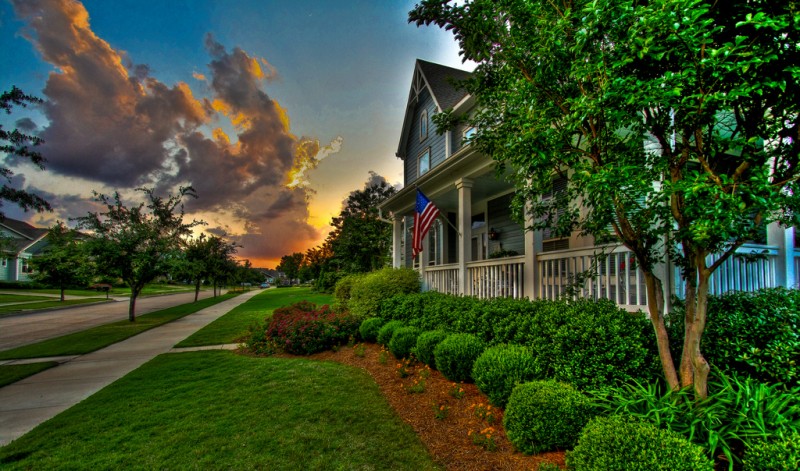 Hometown of North Richland Hills, TX Suburban street in North Richland Hills, Texas